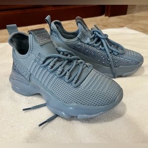 Steve Madden Blue Rhinestone Sneakers